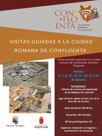 Visitas guiadas gratuitas a la villa romana de Confloenta en Sepúlveda