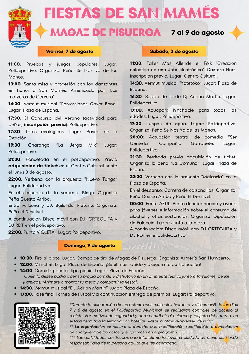 Magaz de Pisuerga desvela el programa de las Fiestas de San Mamés 2026