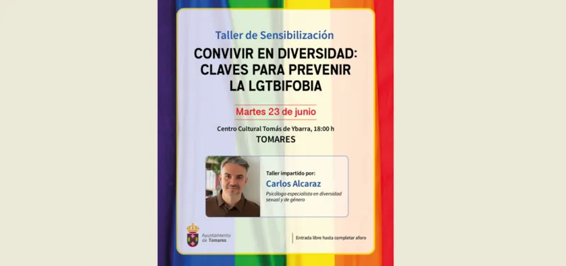 Tomares organiza un taller para prevenir la LGTBIfobia el 23 de junio