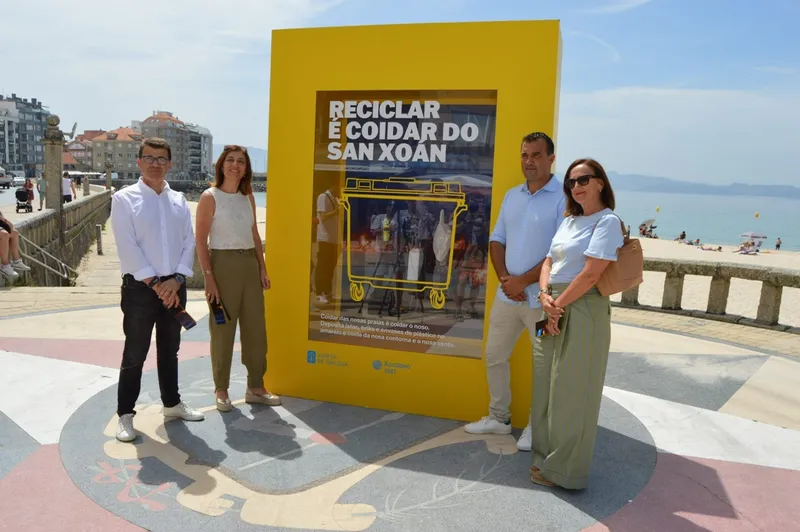 Sanxenxo lanza la campaña "Reciclar é coidar do San Xoán" para una noche de hogueras sostenible