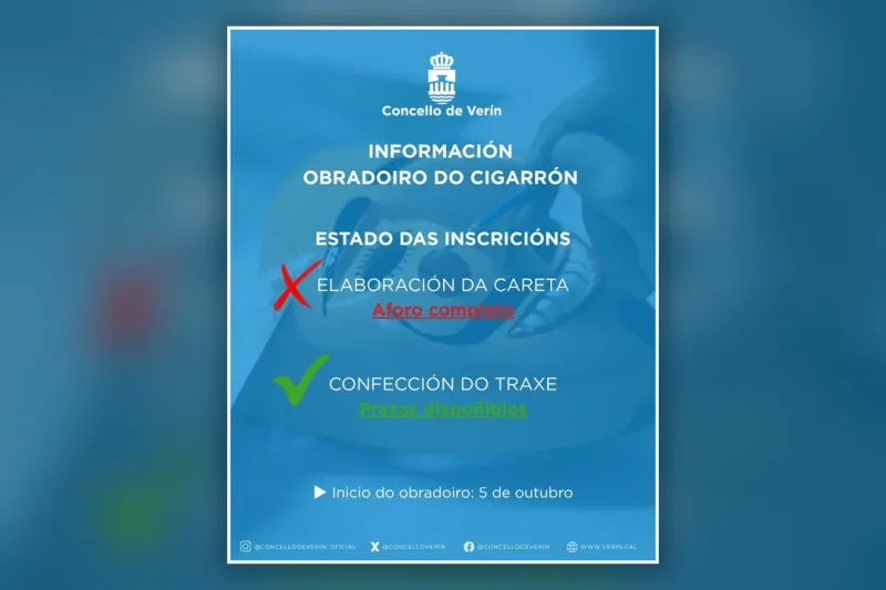 El Obradoiro do Cigarrón de Verín completa aforo para la careta y abre inscripciones para el traje