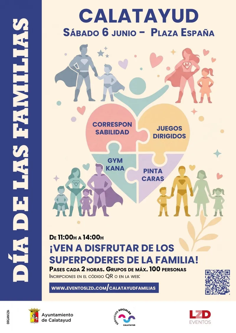 Calatayud celebra el Día de las Familias con actividades gratuitas en la Plaza de España