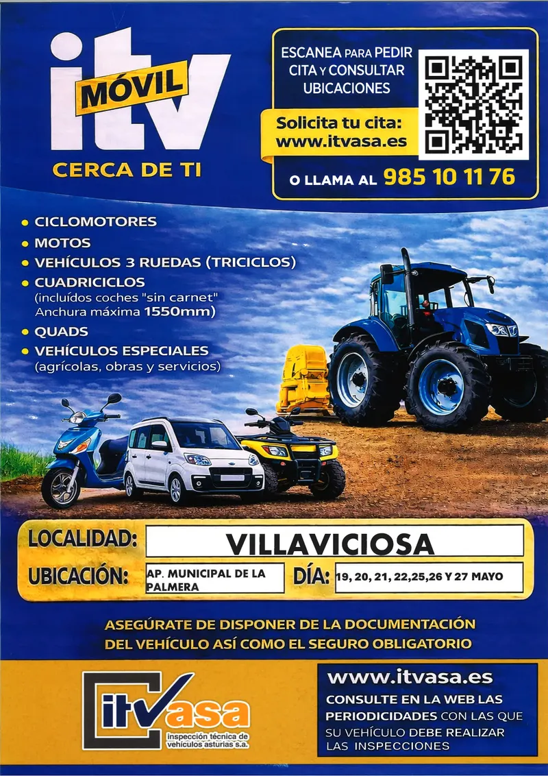 Villaviciosa acerca la ITV a los vecinos con su unidad móvil