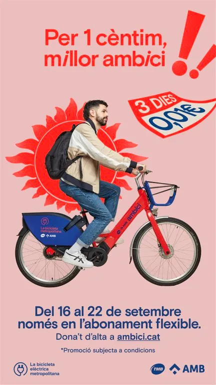 AMBici regala abonos de 3 días en Castelldefels por la Semana de la Movilidad