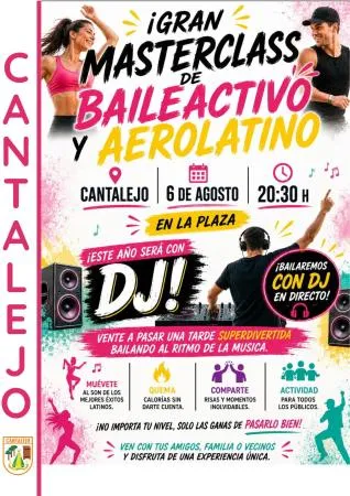 Cantalejo celebra una masterclass de baile activo y aerolatino con DJ