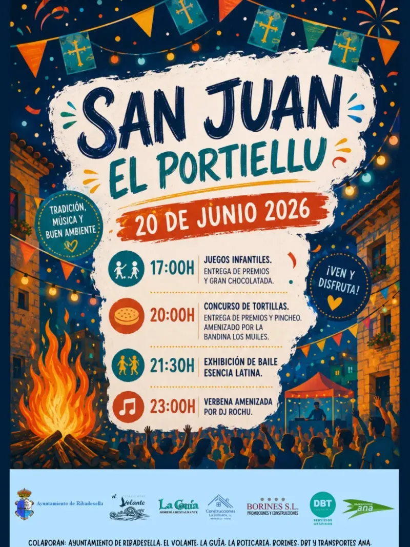 Ribadesella celebra San Juan con juegos, música y gastronomía en El Portiellu