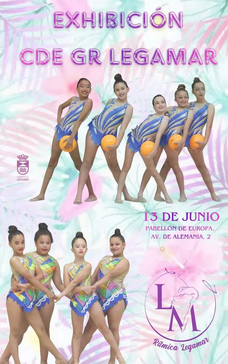 Leganés celebra el fin de temporada de gimnasia rítmica con una exhibición