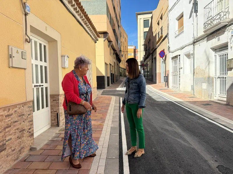 Lorca finaliza la renovación de calles Oria y Cantoria en el barrio de San José