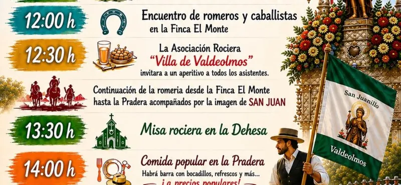 Valdeolmos-Alalpardo celebra su 12ª Romería de San Juanillo con misa, procesión y música