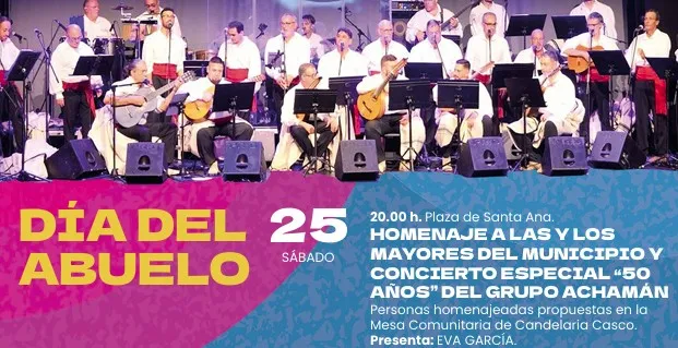 Candelaria honra a sus mayores con homenaje y concierto en las fiestas patronales
