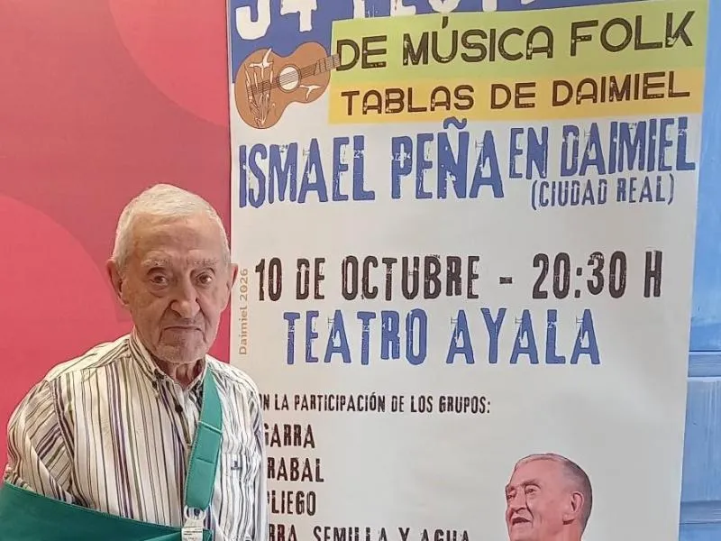 Daimiel rinde homenaje al folclorista Ismael Peña en el Festival Folk Tablas