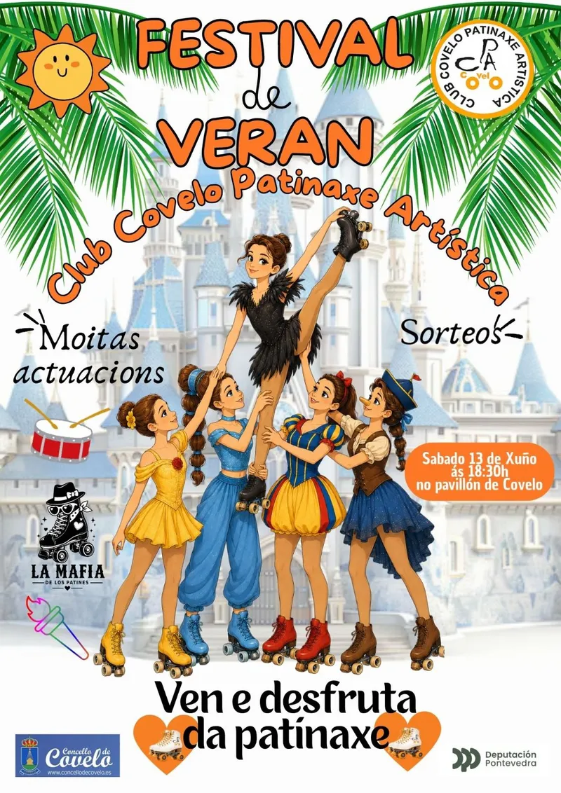 El Club Covelo Patinaxe Artística celebra su Festival de Verano este sábado