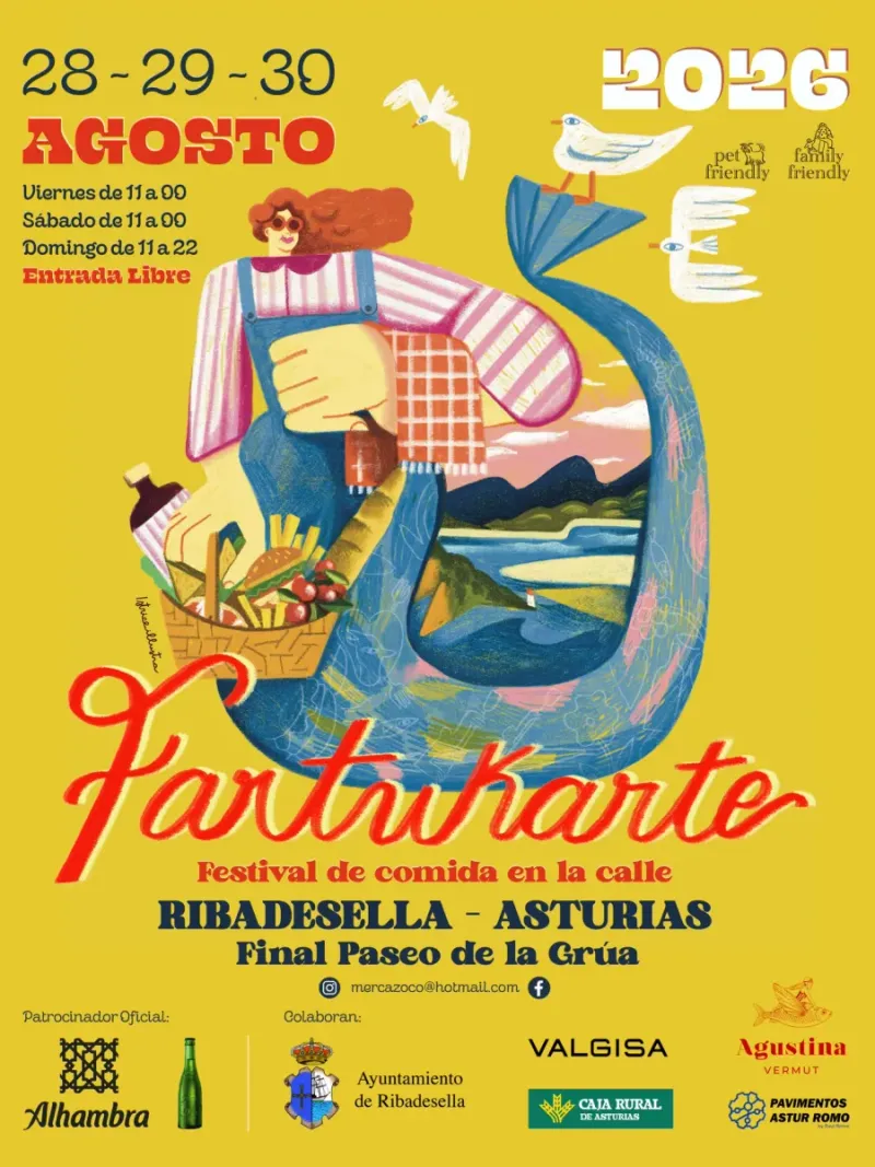 Ribadesella acoge Fartukarte, el festival de comida callejera con Food Trucks y productos artesanales