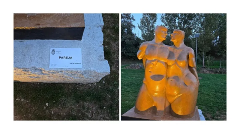 Carracedelo replica la escultura de la Virgen de la Encina en resina y fibra de vidrio