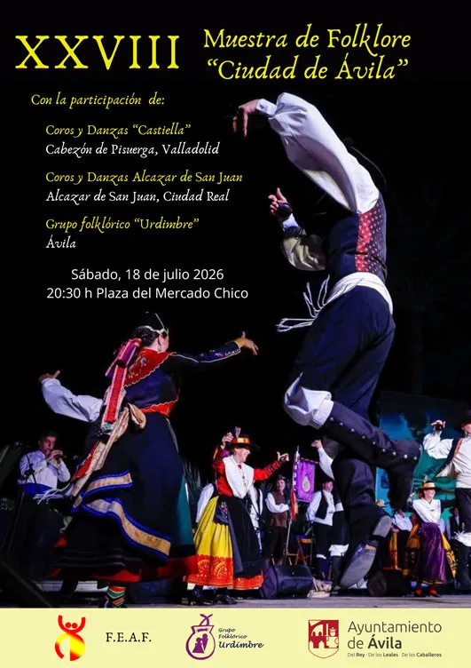 Ávila celebra la XXVIII Muestra de Folklore con grupos de Castilla y León y Castilla-La Mancha