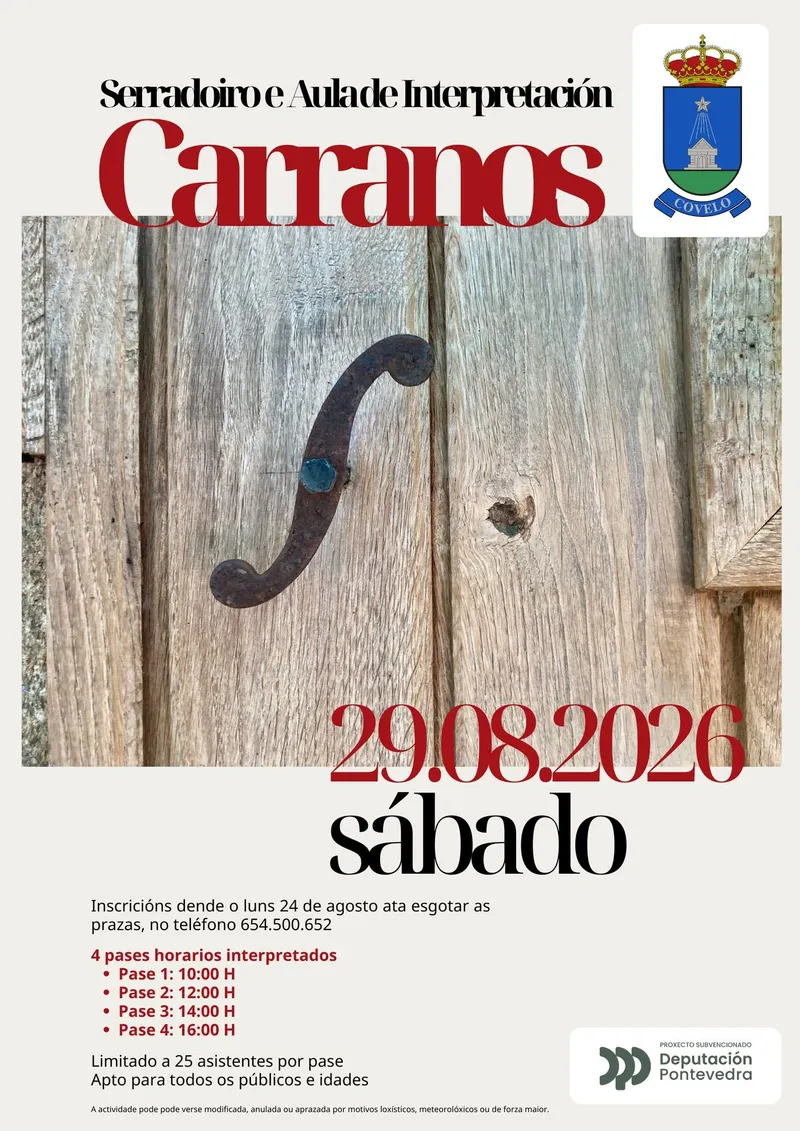 Covelo abre las puertas del Serradoiro dos Carranos para una jornada de puertas abiertas