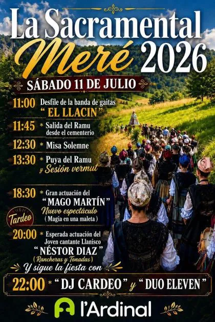 Meré celebra la Fiesta de la Sacramental con música y espectáculos