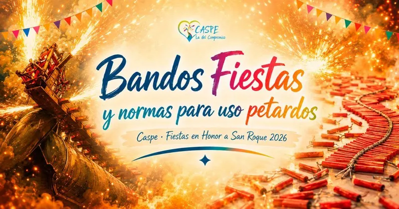 Caspe regula el uso de petardos durante las Fiestas de San Roque