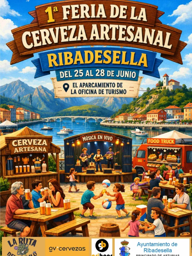 Ribadesella celebra su primera Fiesta de la Cerveza Artesanal con gastronomía y música