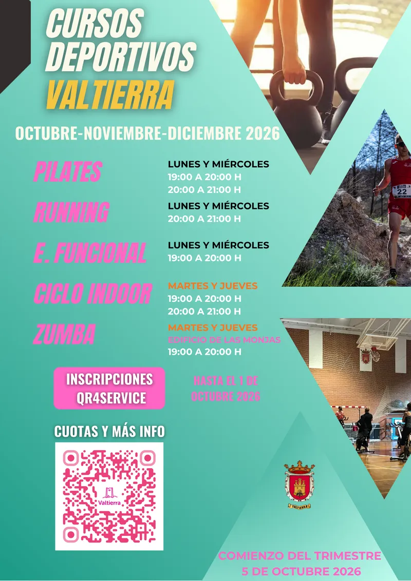 Valtierra abre inscripciones para cursos deportivos de otoño