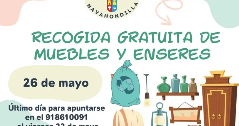Navahondilla organiza la recogida gratuita de muebles y enseres en mayo