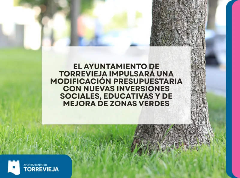 Torrevieja destina 6,5 millones a zonas verdes y refuerza ayudas sociales y universitarias