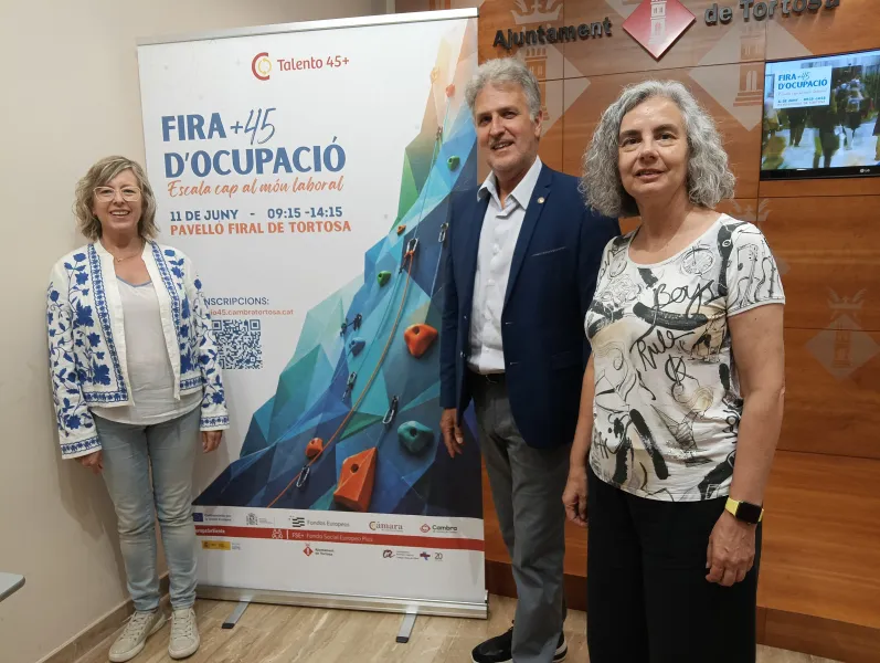 Tortosa acoge la Fira d'Ocupació +45 con más de 40 empresas buscando talento experimentado