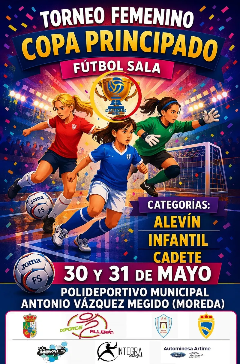 Aller acoge la Copa Principado de fútbol sala femenino en categorías inferiores y senior