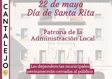 Cantalejo cierra sus dependencias municipales por Santa Rita