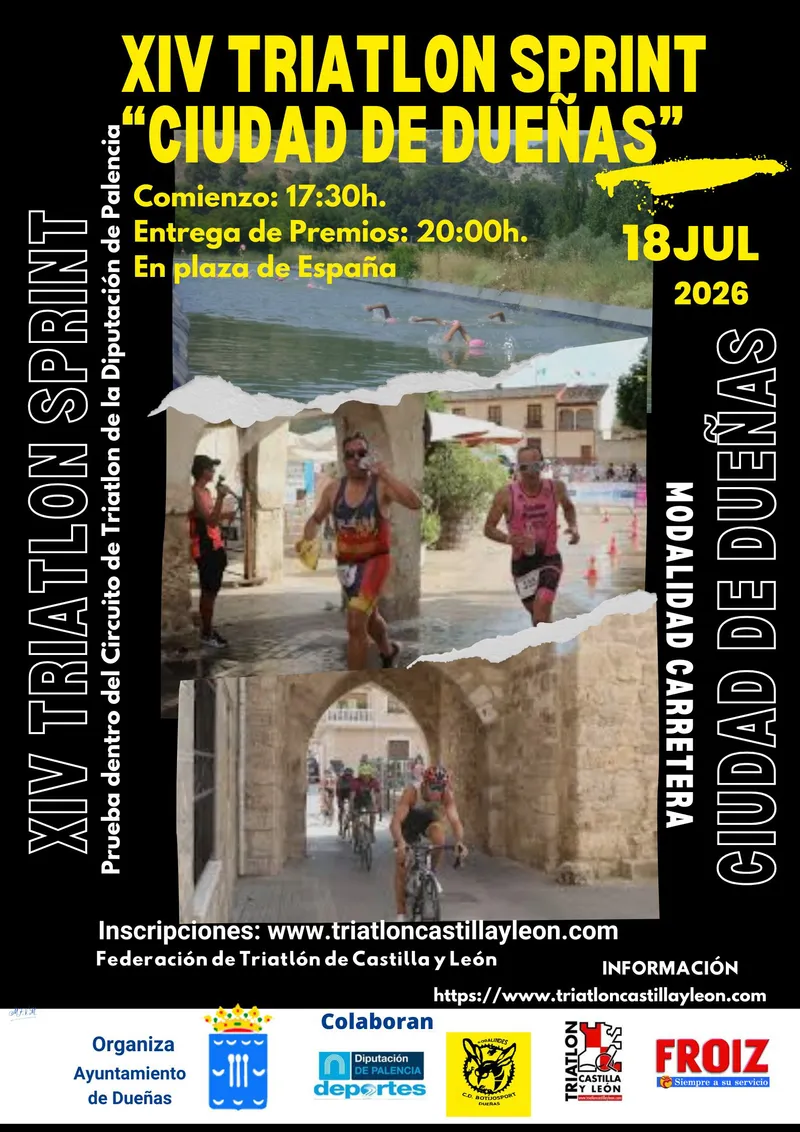 Dueñas abre inscripciones para su XIV Triatlón Sprint