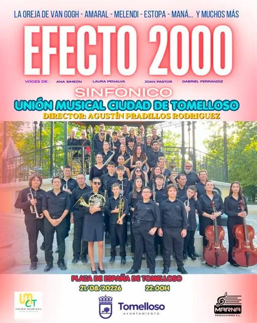 La Unión Musical 'Ciudad de Tomelloso' ofrecerá un concierto sinfónico de éxitos pop