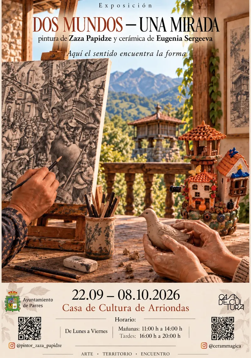 Exposición "Dos Mundos - Una Mirada" llega a Parres