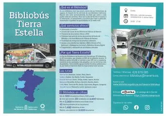 El bibliobús de Tierra Estella acerca la cultura a Zudaire, San Martín, Eulate y Baquedano