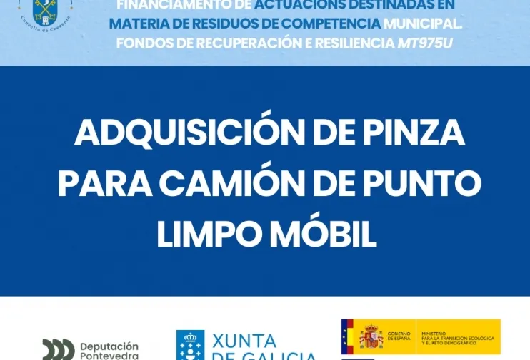 Crecente mejora su Punto Limpio Móvil con una nueva pinza para residuos voluminosos