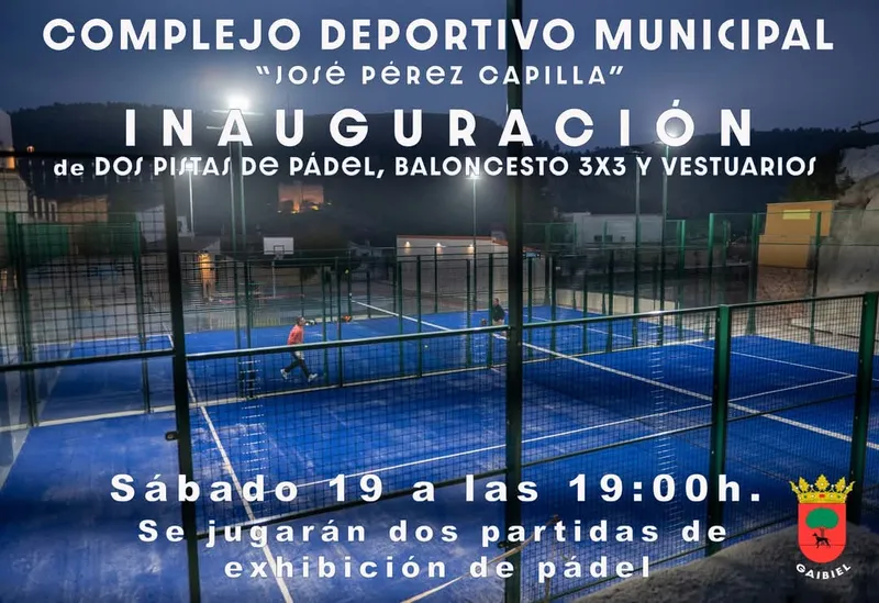 Gaibiel estrena complejo deportivo con pistas de pádel y baloncesto 3x3