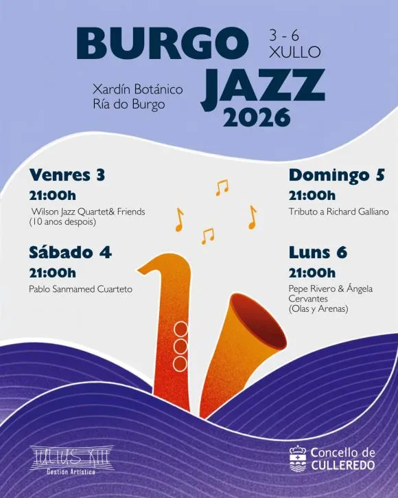 El Festival BurgoJazz regresa al Jardín Botánico de Culleredo del 3 al 6 de julio