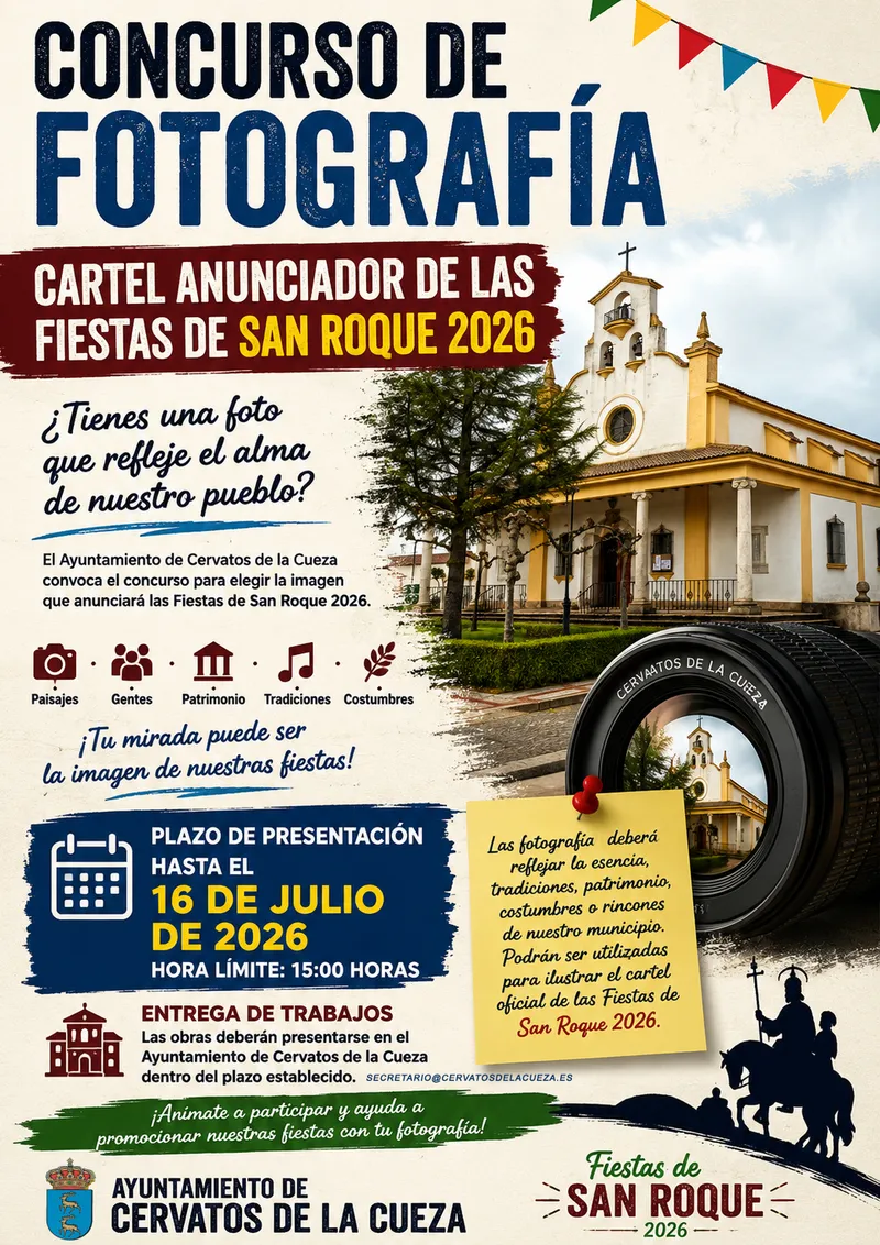 Cervatos de la Cueza convoca concurso fotográfico para el cartel de Fiestas de San Roque 2026