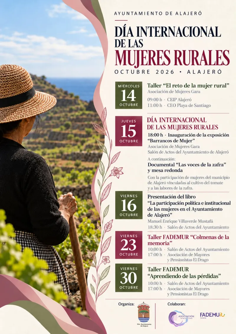 Alajeró conmemora el Día de las Mujeres Rurales con un mes de actividades