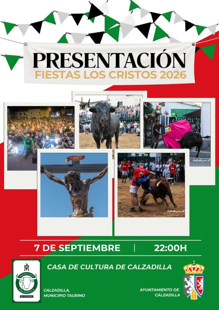 Calzadilla presenta las Fiestas de Los Cristos 2026 con un evento cultural