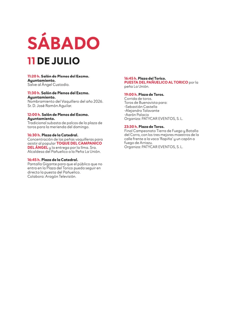 Teruel celebra las Fiestas de la Vaquilla con actividades gratuitas el 11 de julio
