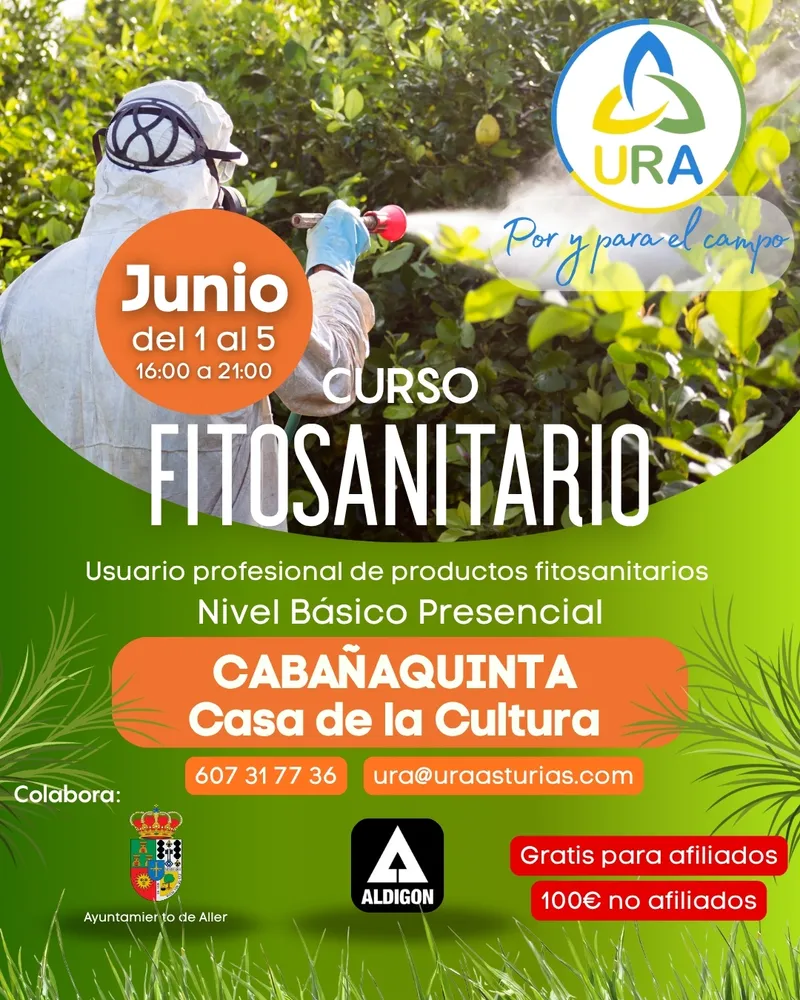 Aller organiza curso fitosanitario para agricultores y ganaderos