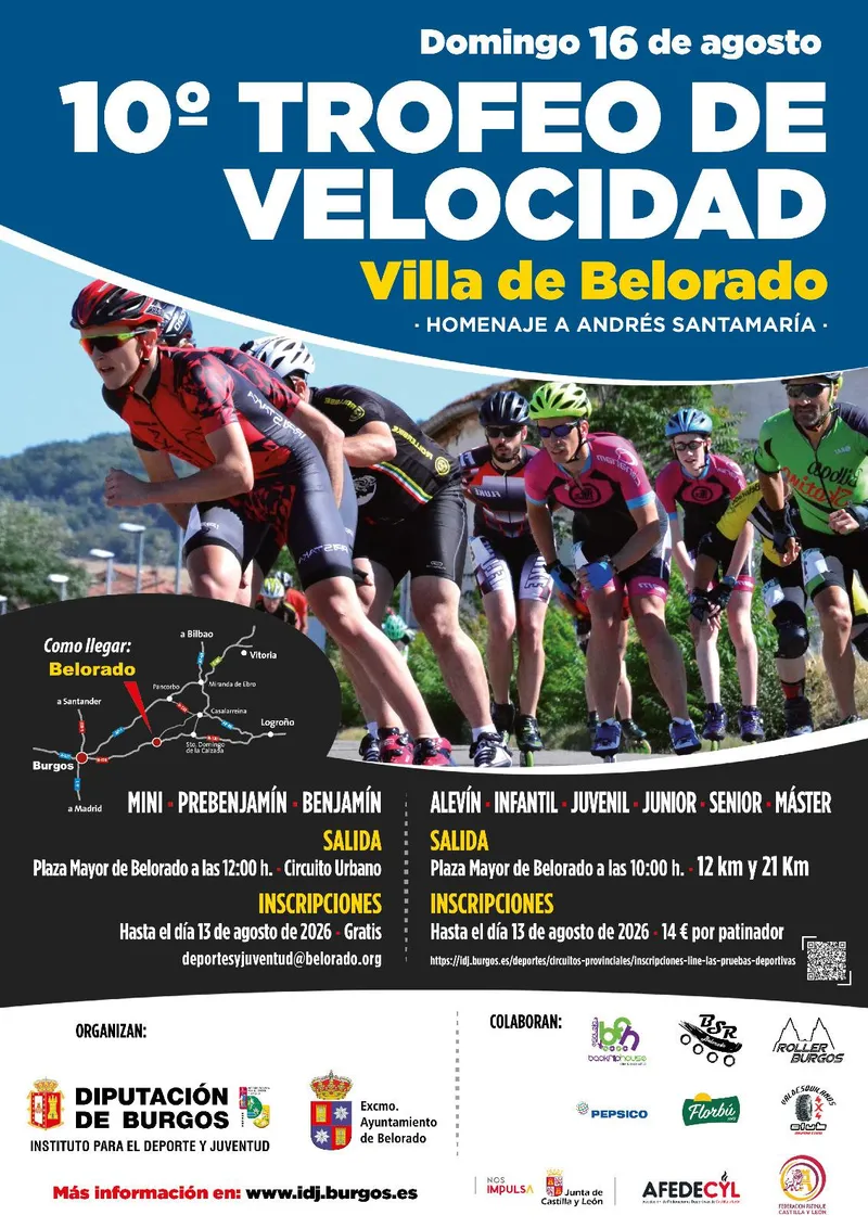 Belorado celebra el Trofeo de Velocidad Villa de Belorado el 16 de agosto