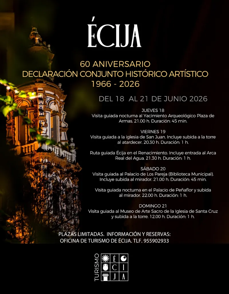 Écija celebra 60 años como Conjunto Histórico Artístico con una programación cultural diversa