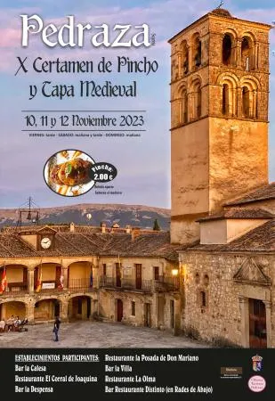 Pedraza celebra su X Certamen de Tapa y Pincho Medieval del 10 al 12 de noviembre