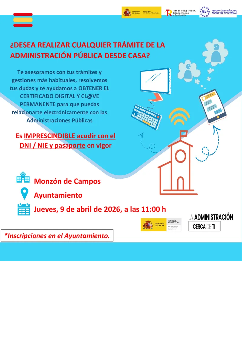 Monzón de Campos facilita trámites administrativos con nueva guía online