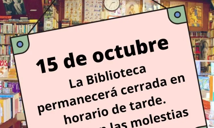Cierre vespertino de la Biblioteca Municipal de Casariche por avería