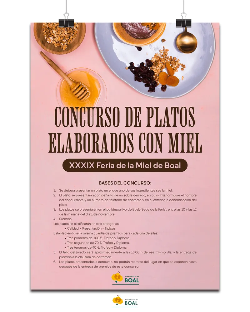 Boal celebra la XXXIX Feria de la Miel con un concurso de cocina