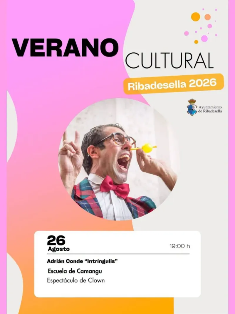 Ribadesella celebra el verano cultural con un espectáculo de clown en Camangu
