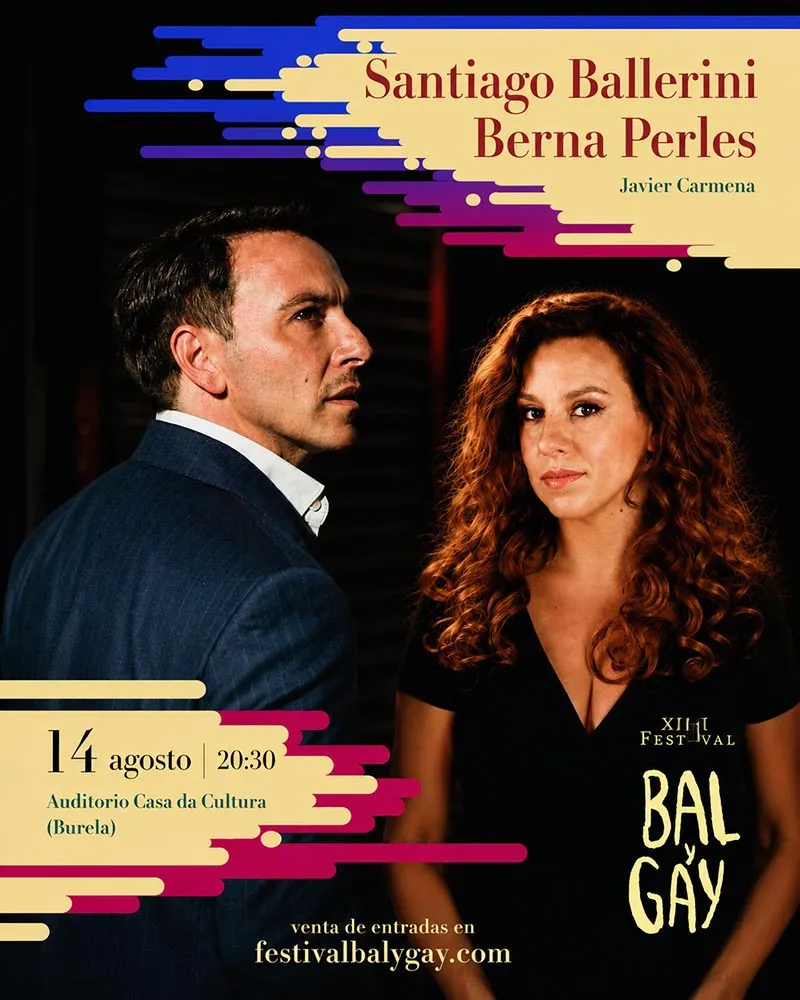 El Festival Bal y Gay trae a Burela el talento del tenor Santiago Ballerini y la soprano Berna Perles