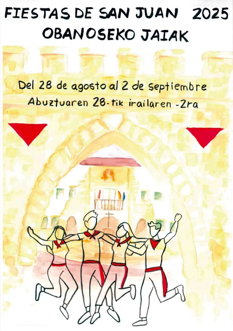 Obanos presenta el programa de sus Fiestas 2025 con la Puerta de Obanos como protagonista